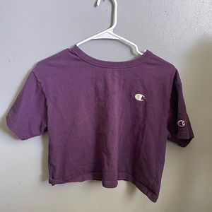 cropped champion tee